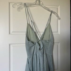 Glittery light blue dress